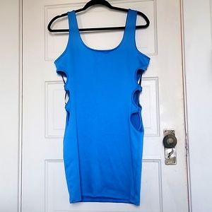 Bodycon blue dress